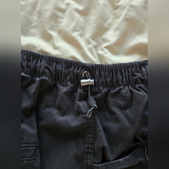 Bershka Black Drawstring Parachute Pants - Picture 3 of 8